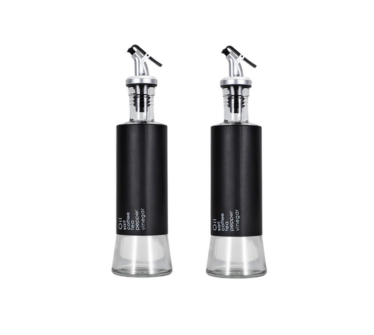 2-Piece Obsidian Black Spray Bottle Set